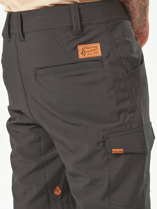 【OUTLET】Volcom Workwear Slab Hybrid Shorts - Black