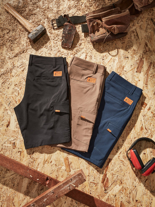 【OUTLET】Volcom Workwear Slab Hybrid Shorts - Brindle