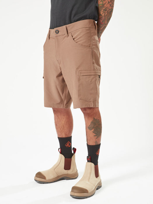 【OUTLET】Volcom Workwear Slab Hybrid Shorts - Brindle