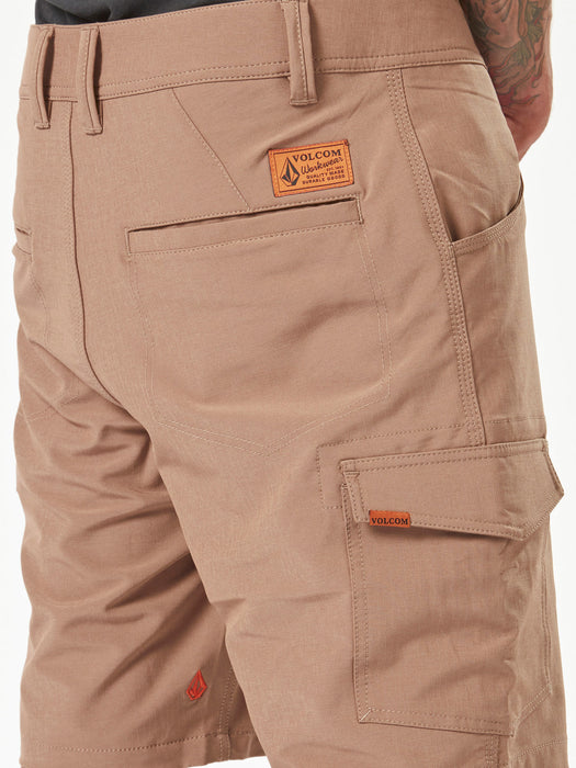 【OUTLET】Volcom Workwear Slab Hybrid Shorts - Brindle