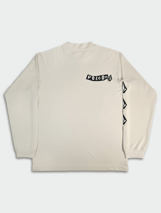 OUTLET】VOLCOM LONG SLEEVE MOCK NECK TEE - STONE