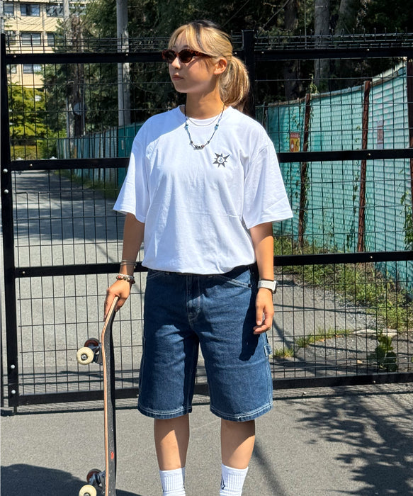 【OUTLET】VOLCOM UNISEX TOKYO STAR SHORT SLEEVE TEE - WHITE