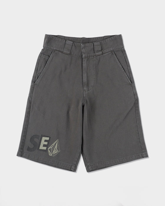 【OUTLET】VOLCOM x WIND AND SEA Heritage Shorts - CHARCOAL