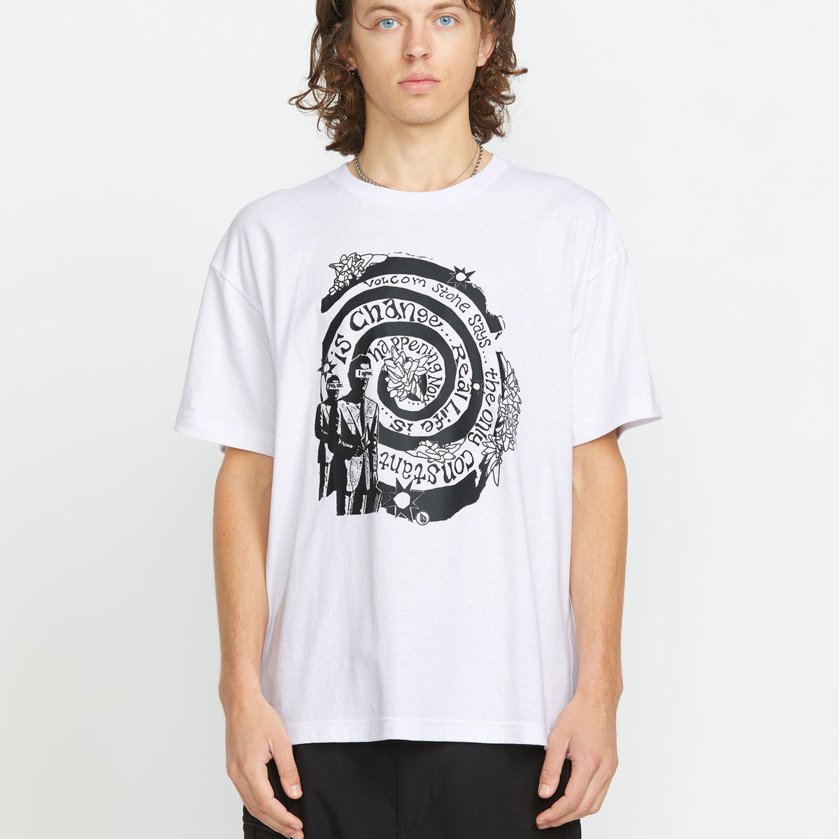 OUTLET】VOLCOM Tokyo True Sense Constant Short Sleeve Tee - White