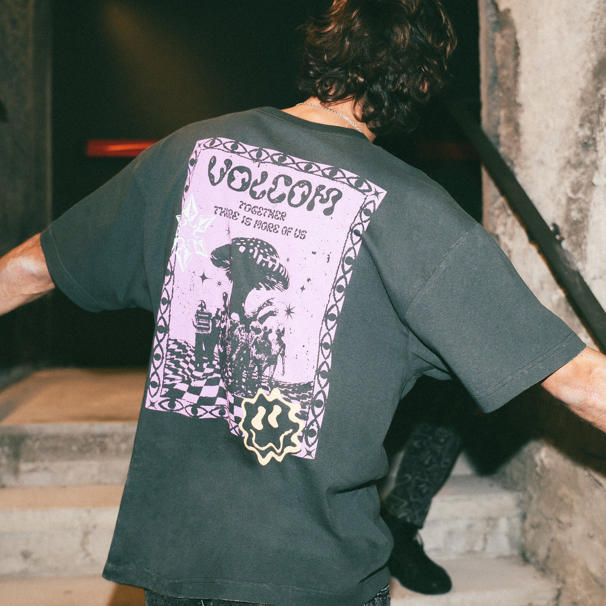 OUTLET FAMILY SALE】VOLCOM Filip Rygalski T-shirt - STEALTH