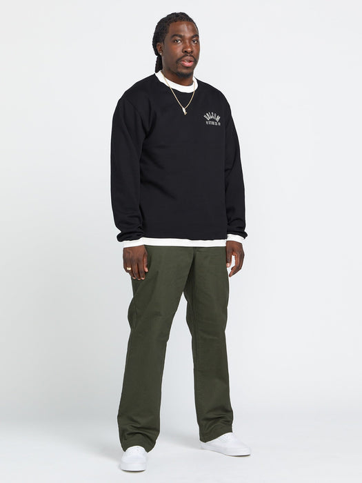 OUTLET】VOLCOM Skate Vitals Grant Taylor Crew Sweatshirt - Black