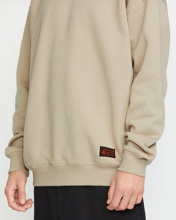 【OUTLET】VOLCOM Operators Crew - Light Khaki