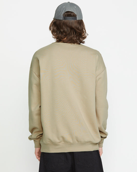 【OUTLET】VOLCOM Operators Crew - Light Khaki