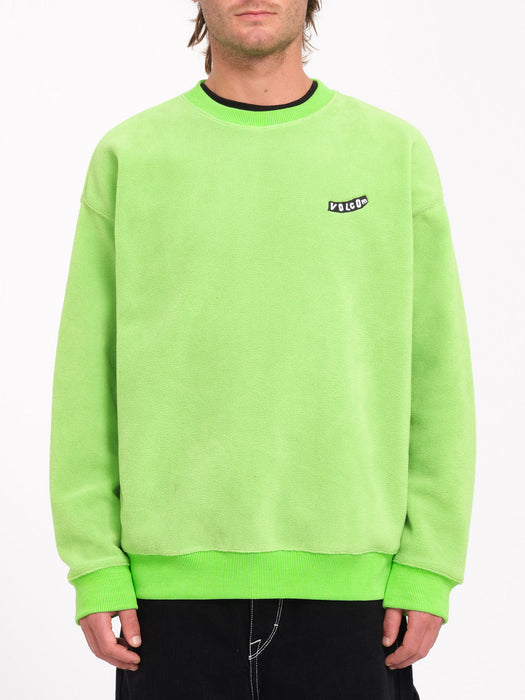 【OUTLET】VOLCOM Too Kool Sweatshirt - Electric Green