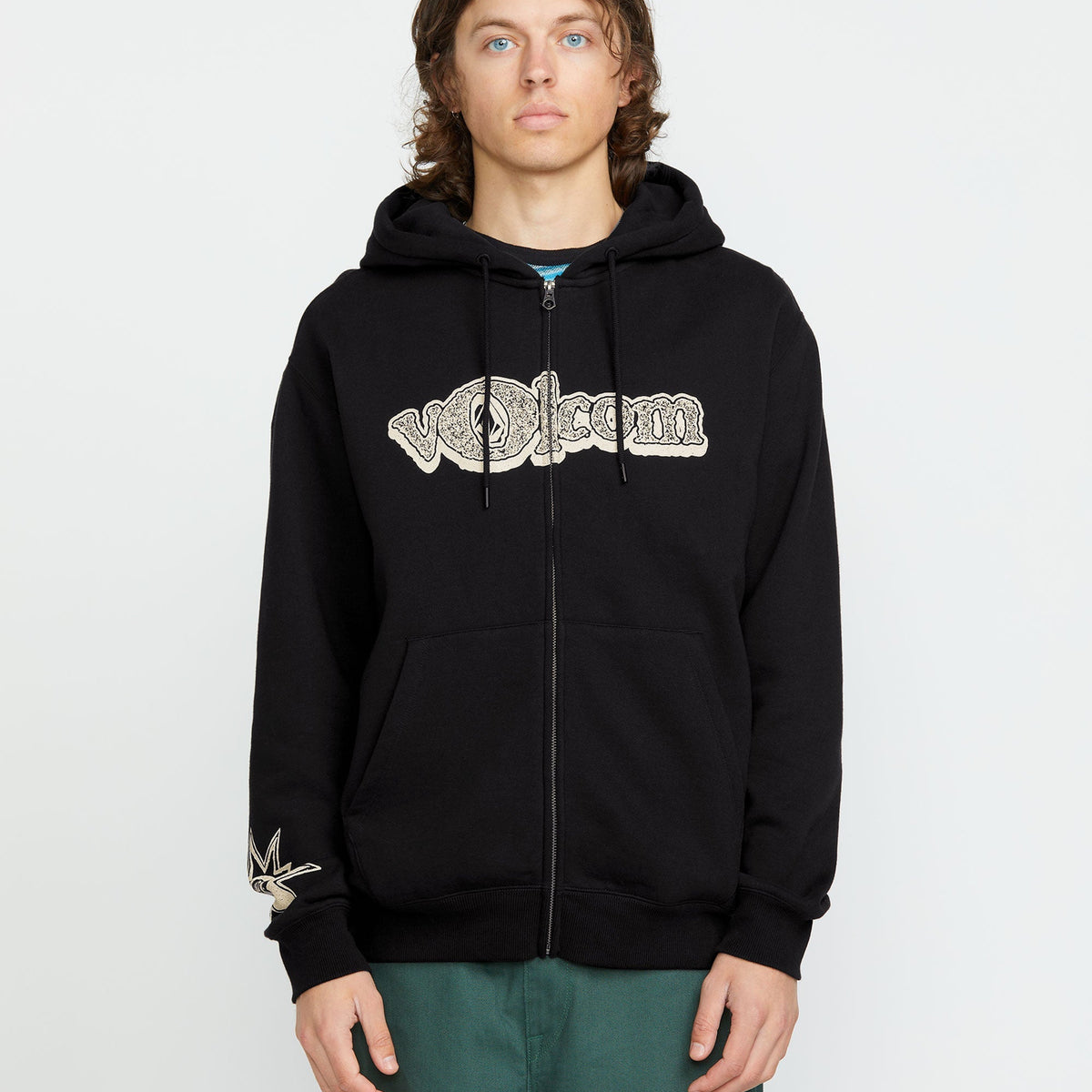 OUTLET】Volcom Entertainment Zip Hoodie - Black @2buy