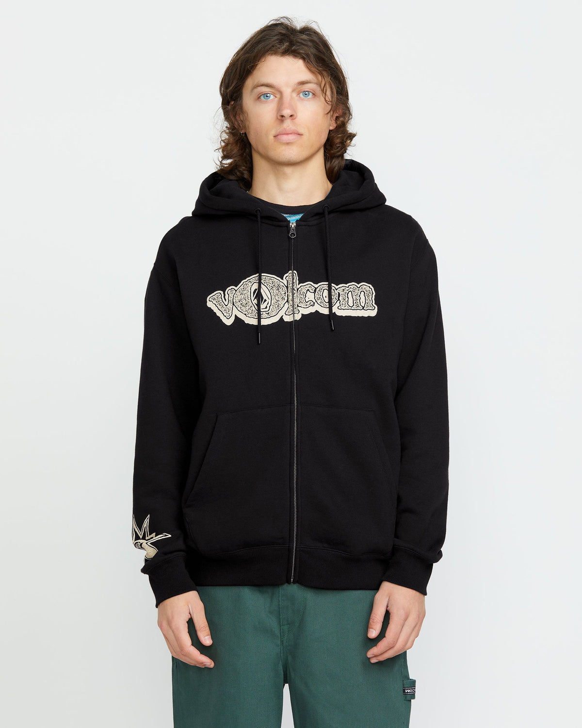 OUTLET】Volcom Entertainment Zip Hoodie - Black