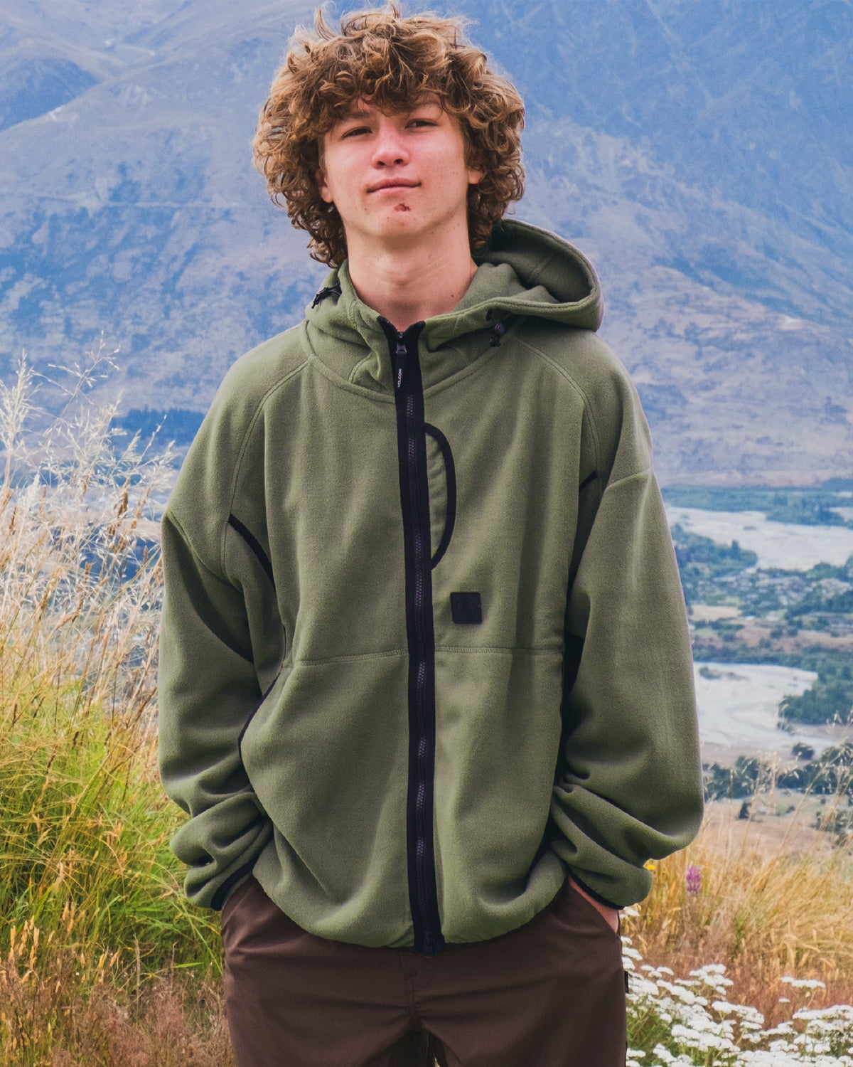 OUTLET】VOLCOM Nomaa Zip Fleece - Winter Moss