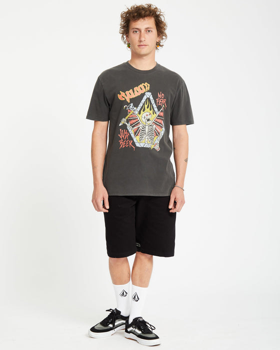 OUTLET】VOLCOM Just Beer T-shirt - BLACK