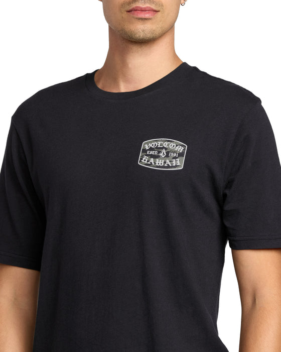 【OUTLET】VOLCOM メンズ ALOHA NEVER DIES FILL SST 半袖Tシャツ