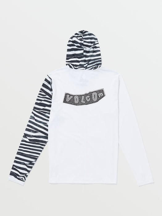 OUTLET】VOLCOM Ramp Stone Hood Long Sleeve - White