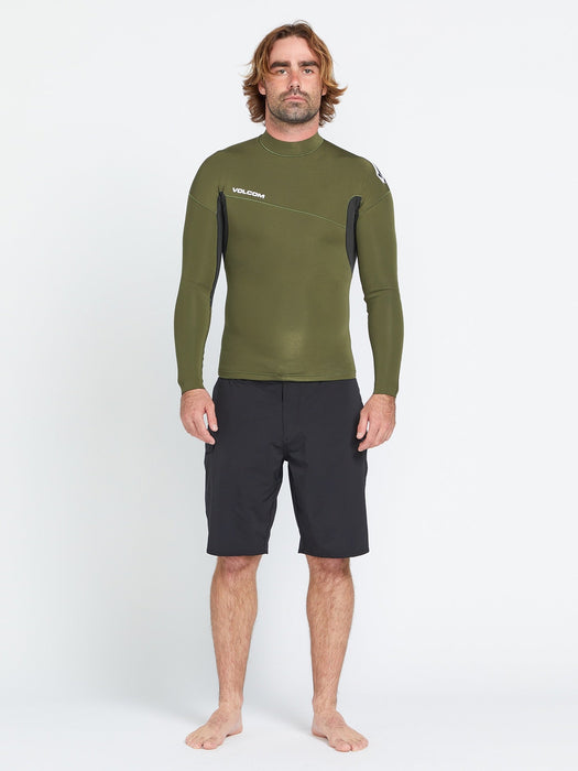 OUTLET FAMILY SALE】VOLCOM 1.5Mm Neoprene Top - MILITARY