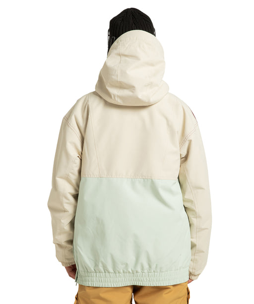 【新品未使用】DC スノボウェア レディース M 防水アノラック ピンクベージュ OUTLET】DC SHOES ウィメンズ CHALET ANORAK スノージャケット 【25