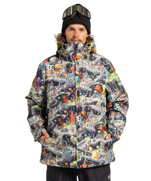 OUTLET FAMILY SALE】DC SHOES メンズ BASIS PRINT JACKET スノー