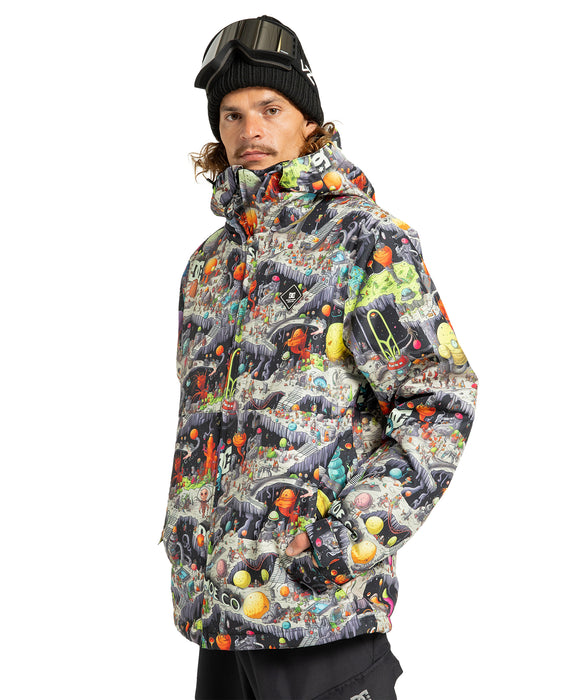 DC SHOES メンズ BASIS PRINT JACKET スノージャケット 【25-26SNOWモデル】 KTA4 / L