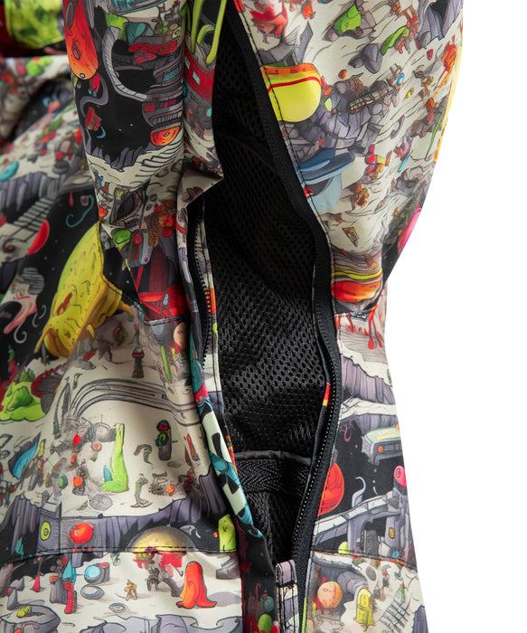 DC SHOES メンズ BASIS PRINT JACKET スノージャケット 【25-26SNOWモデル】 KTA4 / L