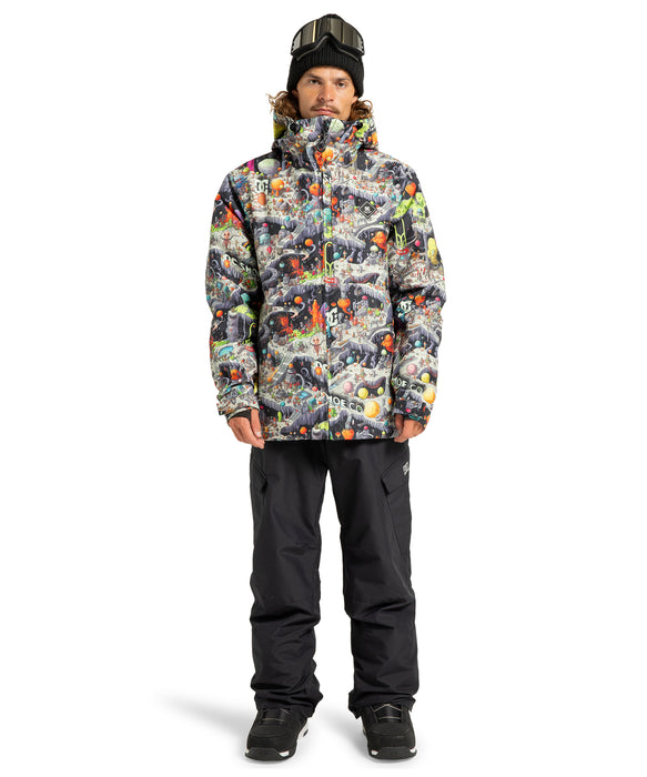 DC SHOES メンズ BASIS PRINT JACKET スノージャケット 【25-26SNOWモデル】 KTA4 / L