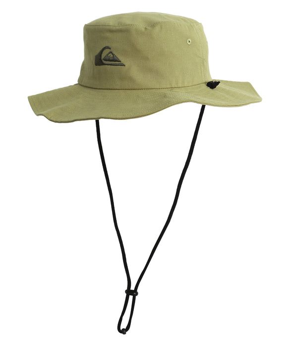 QUIKSILVER メンズ BUSHMASTER サファリハット あご紐付き コットンツイル