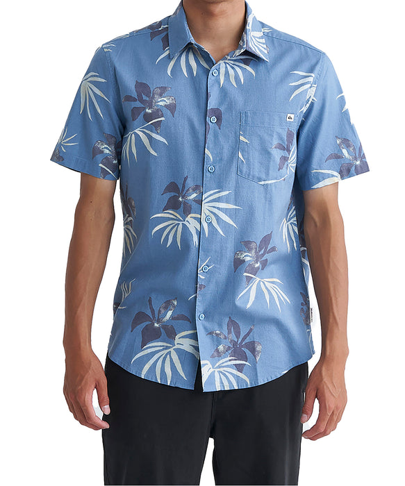 【OUTLET】QUIKSILVER メンズ APERO CLASSIC SS 半袖シャツ コットン レギュラーフィット