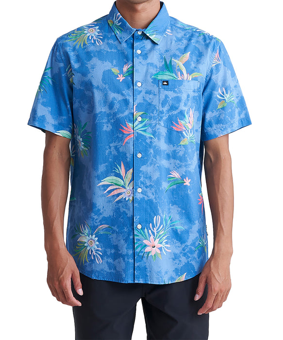 OUTLET】QUIKSILVER メンズ APERO CLASSIC SS 半袖シャツ コットン