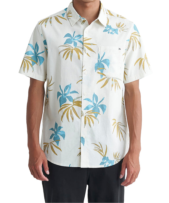 【OUTLET】QUIKSILVER メンズ APERO CLASSIC SS 半袖シャツ コットン レギュラーフィット