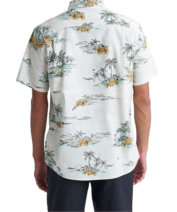 【OUTLET】QUIKSILVER メンズ APERO CLASSIC SS 半袖シャツ コットン レギュラーフィット