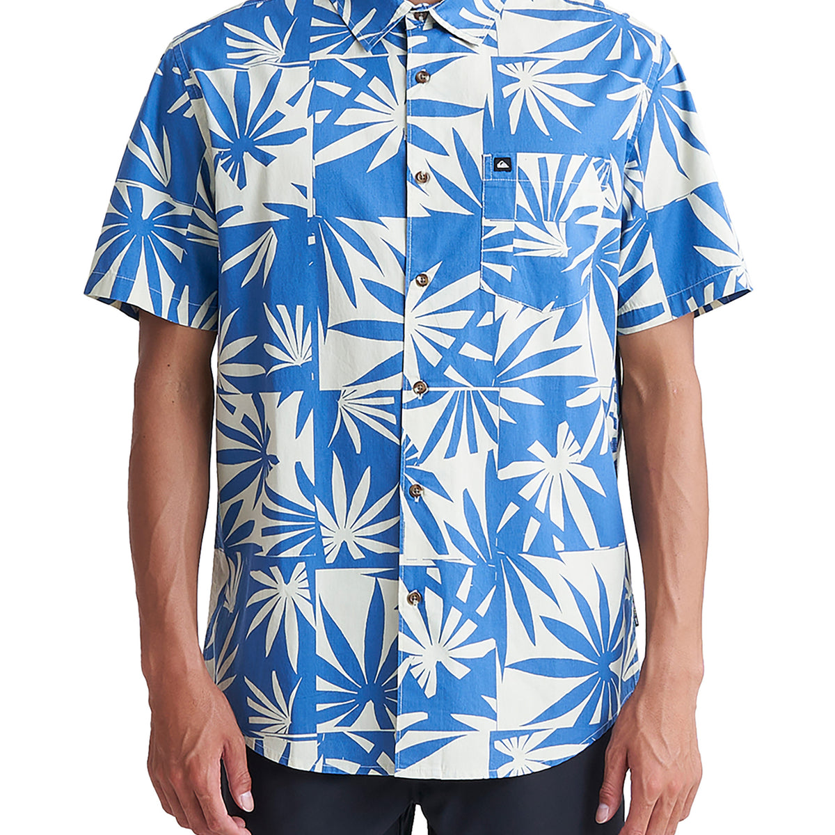 OUTLET】QUIKSILVER メンズ APERO ORGANIC CLASSI 半袖シャツ コットン