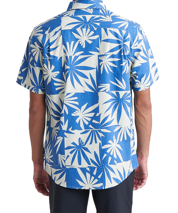 【OUTLET FAMILY SALE】QUIKSILVER メンズ APERO ORGANIC CLASSI 半袖シャツ コットン レギュラーフィット