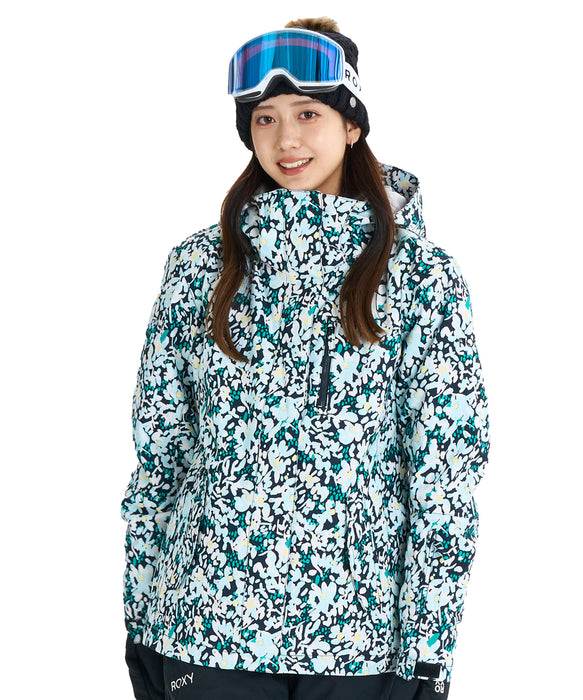 ROXY ウィメンズ ROXY JETTY NP JK スノージャケット パウダースカート・ハンドゲイター付き【25-26SNOWモデル】