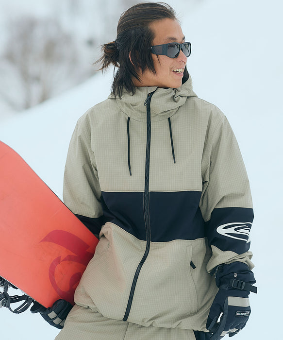 【OUTLET】QUIKSILVER メンズ HIGH IN THE HOOD JK スノージャケット 10,000mm/5,000g 10K <SURF THE MOUNTAIN>【25-26SNOWモデル】