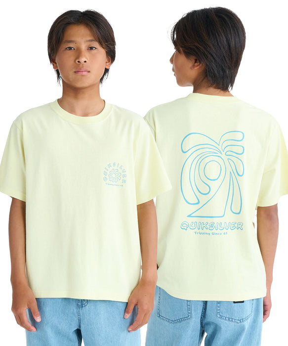 QUIKSILVER キッズ・ユース CURVE PALM ST YOUTH Tシャツ 【2026年春夏モデル】