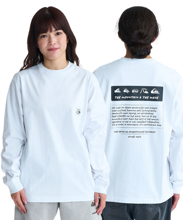 QUIKSILVER メンズ/ユニセックス BW HISTORY FRAME LT 長袖Tシャツ