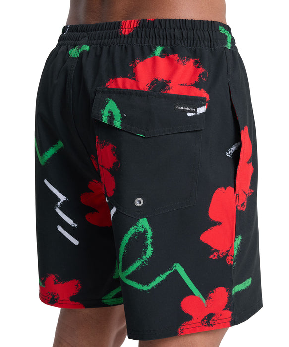 QUIKSILVER メンズ STRETCH PRINTED VOLLEY 17NB ジャムボードショーツ 17インチ インナーショーツなしタイプ 4WAYストレッチ・撥水加工 【2026年春夏モデル】