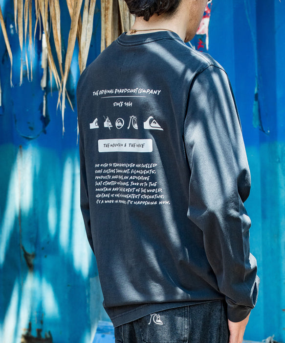 【OUTLET】Quiksilver メンズ BW HISTORY POCKET LT 長袖Tシャツ