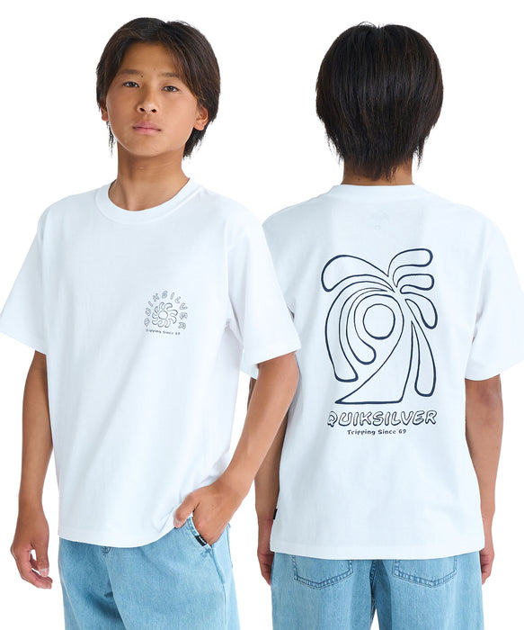 QUIKSILVER キッズ・ユース CURVE PALM ST YOUTH Tシャツ 【2026年春夏モデル】