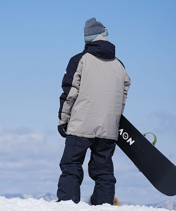 【OUTLET】QUIKSILVER メンズ/ユニセックス MISSION BLOCK JK スノージャケット 10K 撥水・防水<SURF THE MOUNTAIN>【25-26SNOWモデル】