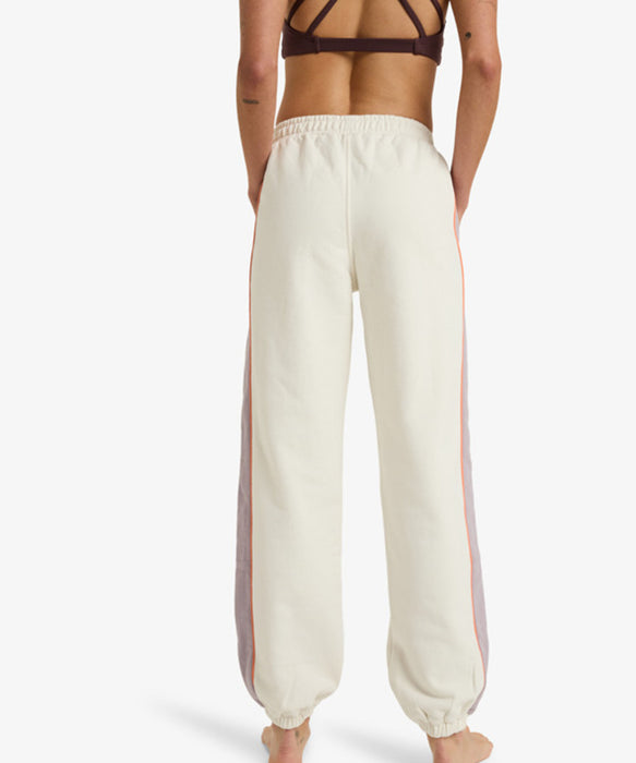 Roxy Fitness ESSENTIAL ENERGY JOGGER ウィメンズ フィットネス  ロングパンツ ミニ裏毛 オーガニックコットン  <25FWグローバル展開アイテム>