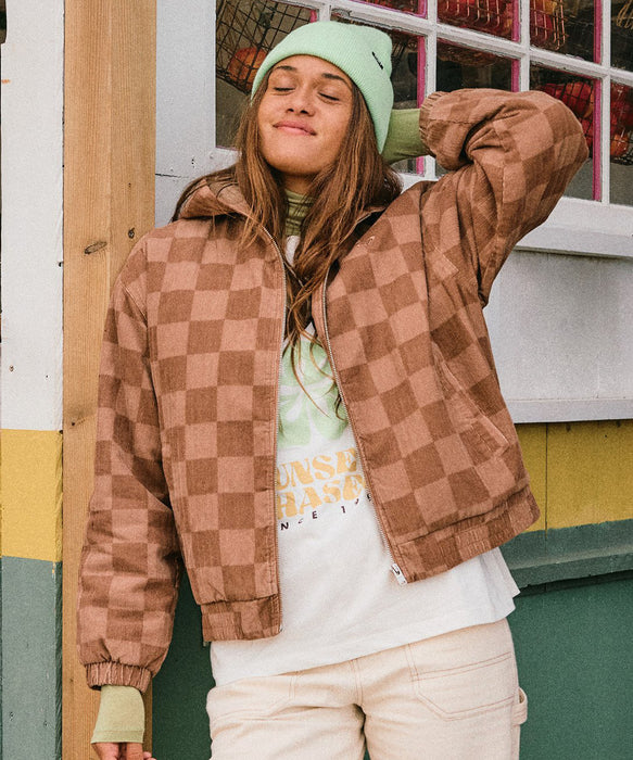 Roxy FEELS GOOD CORDUROY ウィメンズ コーデュロイ フーディジャケット <2025FW HEART WAVE>  <25FWグローバル展開アイテム>