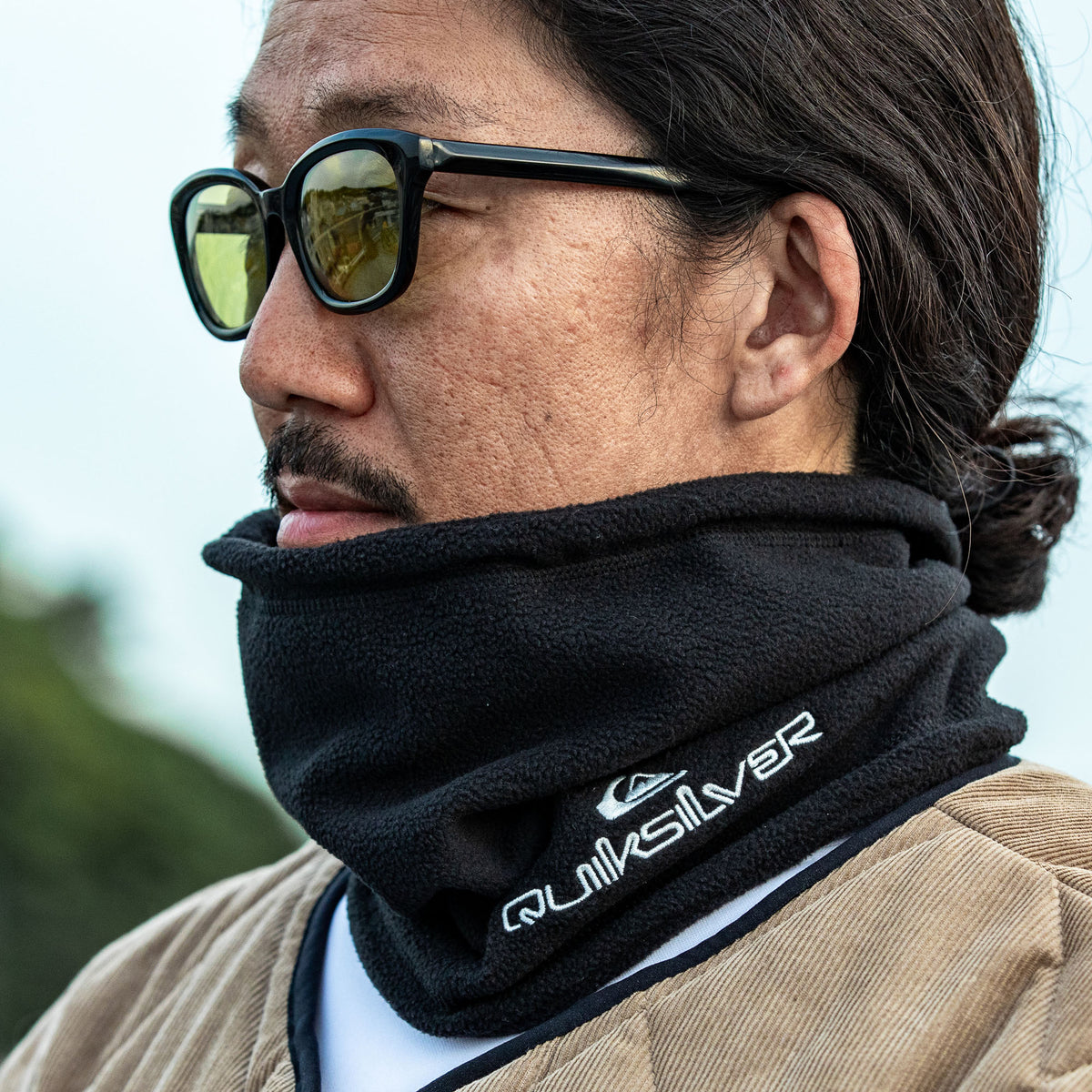 OUTLET FAMILY SALE】Quiksilver メンズ WR MICRO FLEECE NECK WARMER