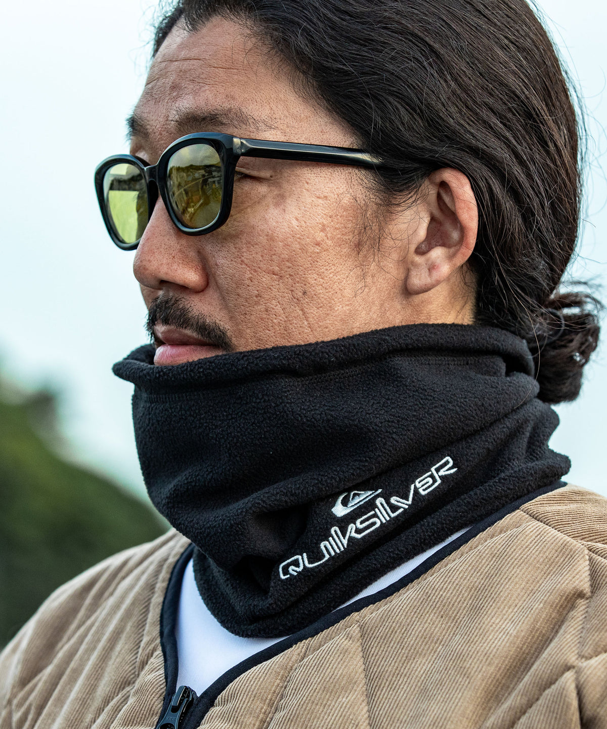 OUTLET】Quiksilver メンズ WR MICRO FLEECE NECK WARMER ネックウォーマー