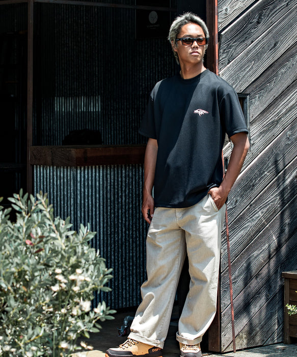 【OUTLET】QUIKSILVER メンズ OLD ENGLISH ST 半袖Tシャツ ルーズフィット ポリエステル ドライタッチ <MERCURY COLLECTION>