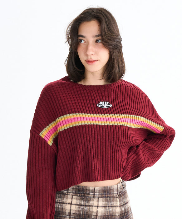 Roxy HORIZON SWEATER ウィメンズ ドロップショルダーセーター ワイドシルエット <2025FW HEART WAVE>