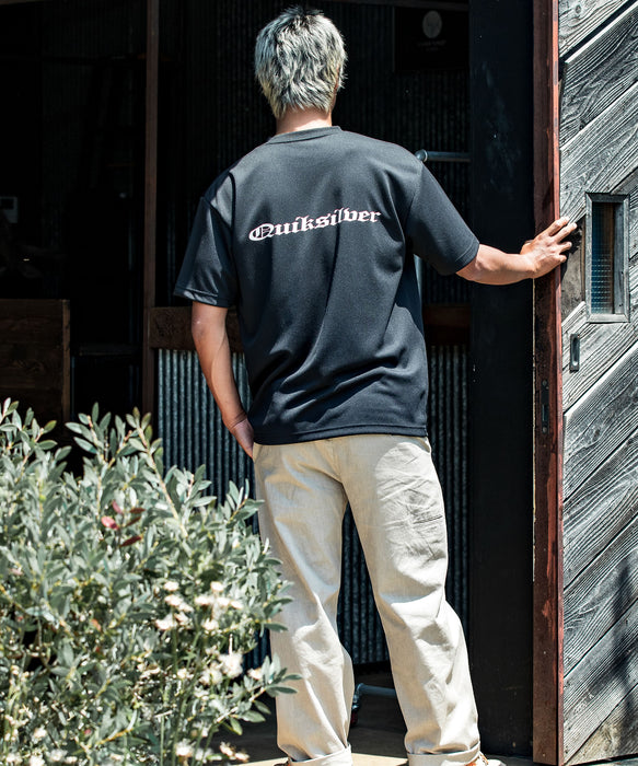【OUTLET】QUIKSILVER メンズ OLD ENGLISH ST 半袖Tシャツ ルーズフィット ポリエステル ドライタッチ <MERCURY COLLECTION>