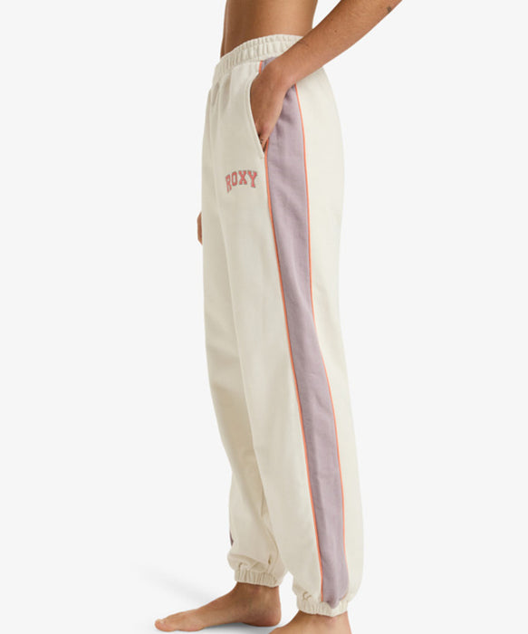 Roxy Fitness ESSENTIAL ENERGY JOGGER ウィメンズ フィットネス  ロングパンツ ミニ裏毛 オーガニックコットン  <25FWグローバル展開アイテム>