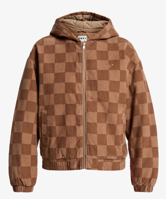 Roxy FEELS GOOD CORDUROY ウィメンズ コーデュロイ フーディジャケット <2025FW HEART WAVE>  <25FWグローバル展開アイテム>