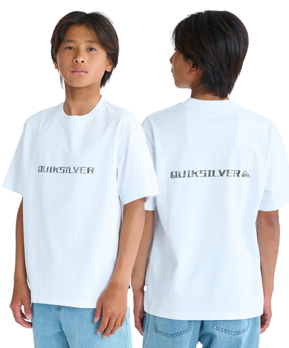 QUIKSILVER ユース DOUBLE SIDED QSMW ST YOUTH 半袖コットンTシャツ ルーズフィット【2026年春夏モデル】